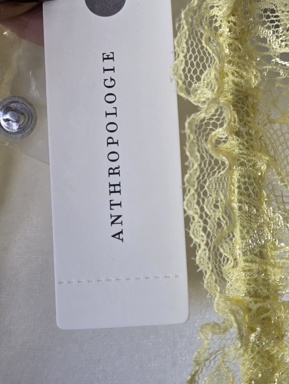 NWT Anthropologie LyreBird Sheer Lace Trim Babydoll Romper Coverup Size M - Picture 7 of 10